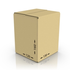 Картонная коробка 130*120*160 мм, Т-23 бур.