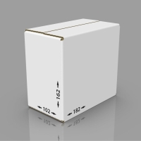 Картонная коробка 182*102*162 мм Т-22 бел