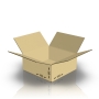 Картонная коробка 195*195*80 мм, Т-21 бур.
