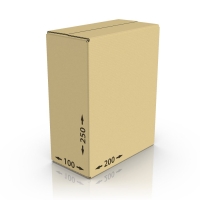 Картонная коробка 200*100*250 мм, Т-22 бур.