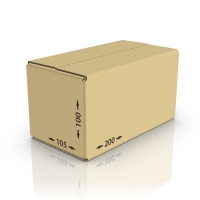 Картонная коробка 200*105*100 мм Т-23 бур