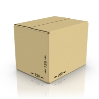 Картонная коробка 200*150*150 мм, Т-23 бур.