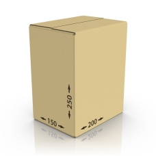 Картонная коробка 200*150*250 мм, Т-22 бур.