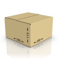 Картонная коробка 200*200*115 мм, Т-22 бур.