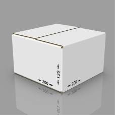 Картонная коробка 200*200*120 мм белый 