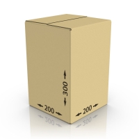 Картонная коробка 200*200*300 мм, Т-22 бур.