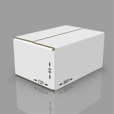 Картонная коробка 203*137*93 мм Т-23 бел