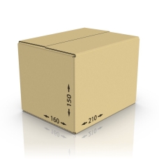 Картонная коробка 210*160*150 мм, Т-22 бур.