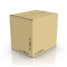 Картонная коробка 210*160*185 мм, Т-23 бур.
