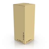 Картонная коробка 210*210*530 мм, Т-22 бур.