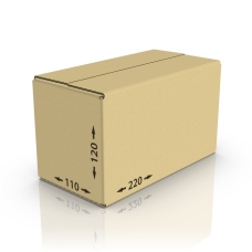 Картонная коробка 220*110*120 мм, Т-22 бур.