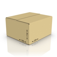 Картонная коробка 220*190*110 мм, Т-22 бур.