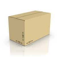 Картонная коробка 351*183*198 мм, Т-22 бур.
