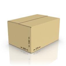 Картонная коробка 370*260*190 мм, Т-21 бур.