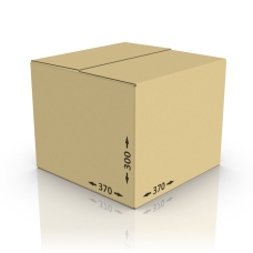 Картонная коробка 370*370*300 мм, Т-21 бур.