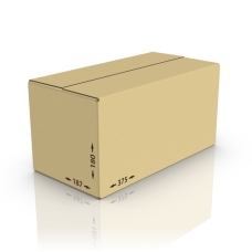 Картонная коробка 375*187*180 мм, Т-22 бур.