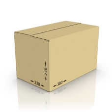Картонная коробка 380*228*230 мм, Т-22 бур.