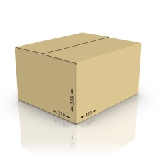 Картонная коробка 380*310*205 мм, Т-23 бур.