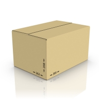Картонная коробка 385*262*208 мм, Т-23 бур.
