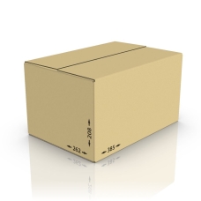 Картонная коробка 385*262*208 мм, Т-23 бур.