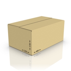 Картонная коробка 400*250*170 мм, Т-22 бур.