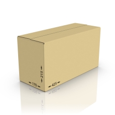 Картонная коробка 425*170*215 мм, Т-23 бур.