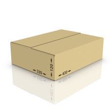 Картонная коробка 430*330*120 мм, Т-22 бур.