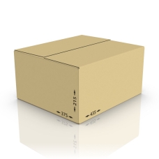 Картонная коробка 435*375*215 мм, Т-23 бур.