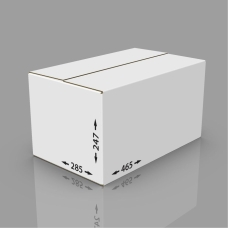 Картонная коробка 465*285*247 мм, Т-23 бел.