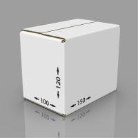 Картонная коробка 150*100*120 мм, Т-22 бел.