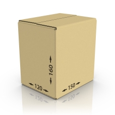 Картонная коробка 150*120*160 мм, Т-23 бур.