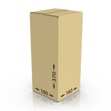 Картонная коробка 160*160*370 мм, Т-23 бур.