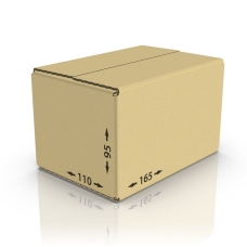 Картонная коробка 165*110*95 мм, Т-22 бур.