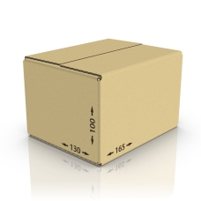 Картонная коробка 165*130*100 мм, Т-23 бур.