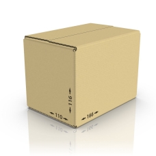Картонная коробка 166*110*116 мм, Т-24 бур.