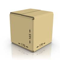 Картонная коробка 170*170*165 мм П-32 бурый