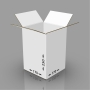 Картонная коробка 170*170*250 мм белый 