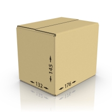 Картонная коробка 176*132*145 мм Т-23 бурый