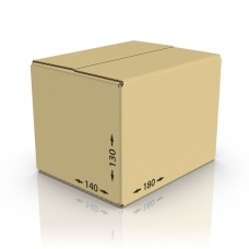 Картонная коробка 180*140*130 мм, Т-23 бур.