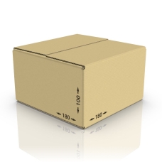 Картонная коробка 180*180*100 мм, Т-23 бур.