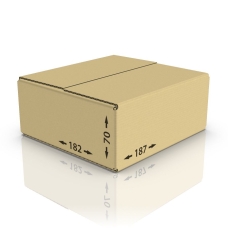 Картонная коробка 187*182*70 мм Т-21 бурый