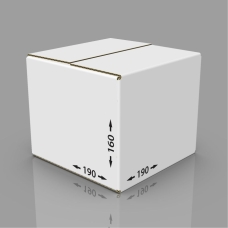 Картонная коробка 190*190*160 мм бел