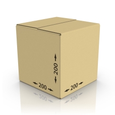 Картонная коробка 200*200*200 мм Т-23 бурый