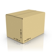 Картонная коробка 230*150*150 мм Т-23 бурый