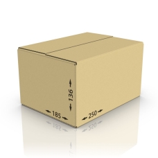 Картонная коробка 250*185*136 мм Т-23 бур.