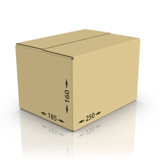 Картонная коробка 250*185*160 мм Т-23 бур.
