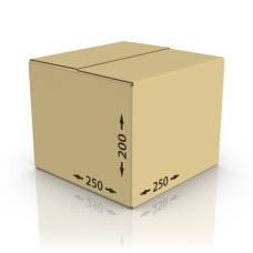 Картонная коробка 250*250*200 мм Т-23 бур.