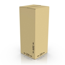Картонная коробка 250*250*600 мм Т-23 бур.
