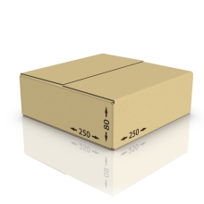 Картонная коробка 250*250*80 мм Т-23 бур.