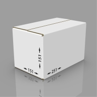 Картонная коробка 251*151*151 мм Т-23 бел. 